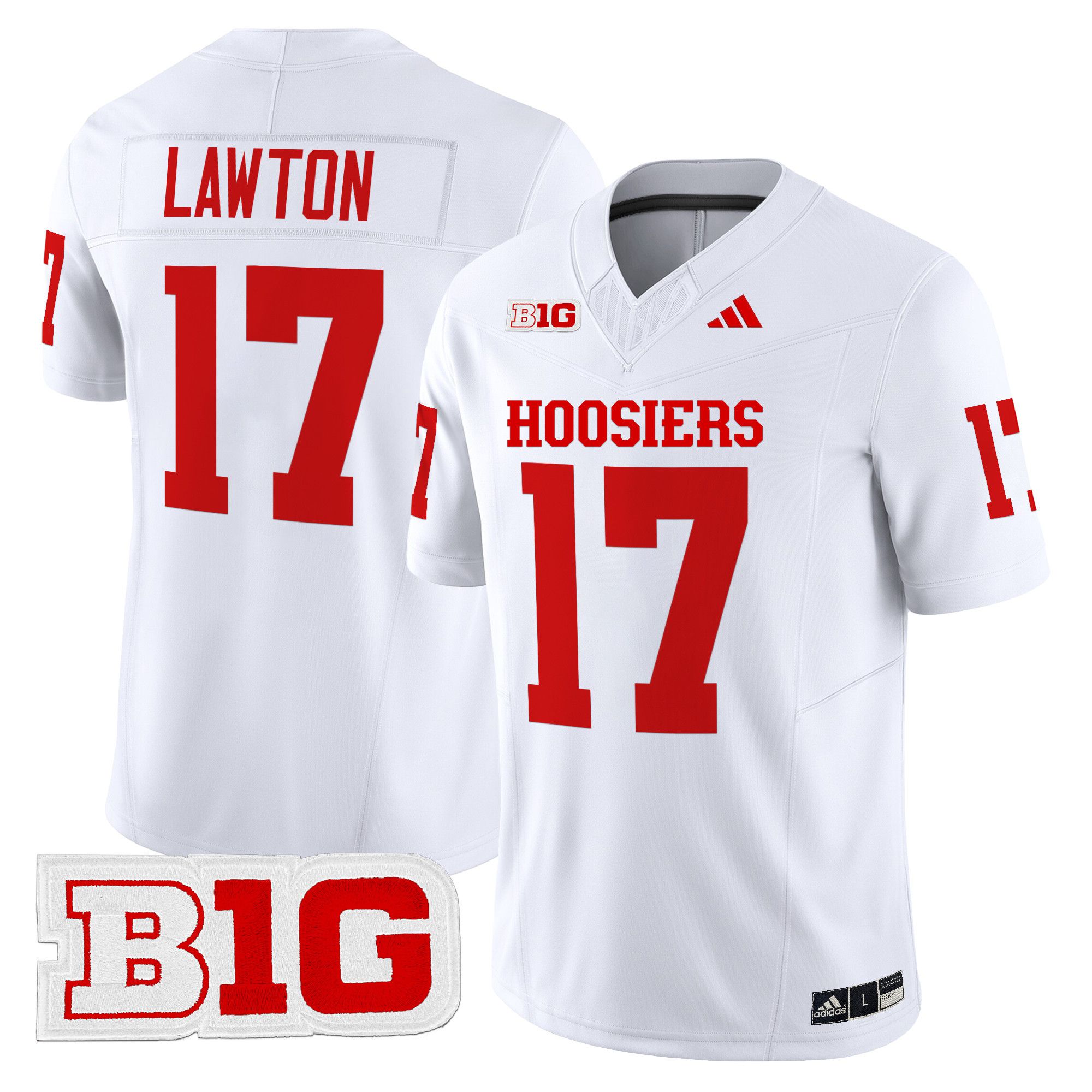 Men Indiana Hoosiers #17 Lawton White 2024 Vapor Limited NCAA Jersey